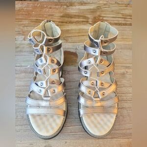 Jambu Silver Gladiator Sandals